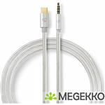 USB-C Koptelefoon Adapterkabel | USB-C Male - 3,5 mm Male | 1,00 m | Aluminium
