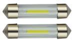 C5W autolamp 2 stuks | LED festoon 39mm | COB warmwit 3000K | 12 Volt - 2W