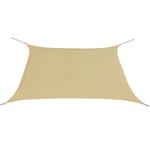 vidaXL Zonnescherm vierkant 2x2 m oxford stof beige