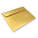 Gekleurde papieren envelop goud 130 x 130