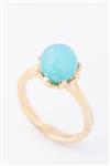 Gouden ring met chalcedoon