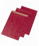 Papieren zakjes 17x25cm rood
