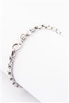 Wit gouden schakel armband