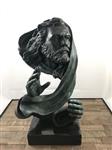 Een Modernist bronzen beeld van God, Green finish
