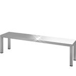 Rvs etagère 1 hoog 1600x250x400 mm