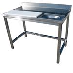 Rvs voorbereidingstafel voor groente 1400x700x900 mm