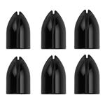 L Style Shell Lock Rings Clear Black