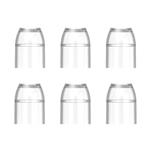 L Style Champagne Rings Caps Clear (6 Stuks)
