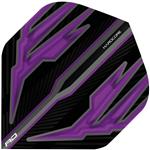 Hardcore Black & Purple Dart Flights