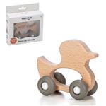 Free2Play - Houten speelgoed auto met siliconen wielen - Eend / Duck