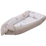 Bubaba Babynest - omkeerbaar - Sleepy Animals - Beige (95x60cm)