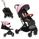 MoMi Wandelwagen - compacte lichtgewicht Buggy - Estelle - Pink (geschikt van 6mnd - 15kg)