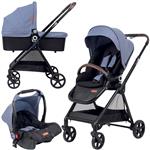 FreeON Kinderwagen Elegance 3 in 1 Blauw (incl. autostoel)