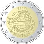 Estland 2 Euro 2012 -10 jaar Euro-