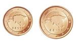 Estland 1 cent 2012 en 2 cent 2012