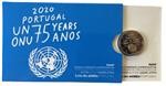 Portugal 2 Euro 2020 '75 Jaar Verenigde Naties' PROOF