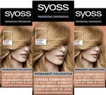 Syoss Permanent Coloration Haarverf - Pantone 16-1337 Coral Gold - Voordeelbundel - 3 Stuks