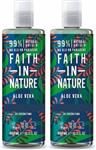 Faith In Nature Douchegel Alo? Vera Bundel - 2 x 400 ml