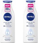 NIVEA Express Bodylotion - 2 x 400 ml - Voordeelverpakking