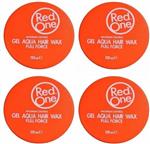 Red one Orange Hair Wax| Haarwax| Haargel| Gel| Aqua wax| Oranje Aqua haarwax - 4 x 150ml