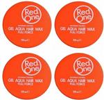 Red one Orange Hair Wax| Haarwax| Haargel| Gel| Aqua wax| Oranje Aqua haarwax - 4 x 150ml