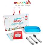 Munchkin Food Adventure Kinder Bestekset - 4 Delig - Blauw