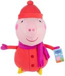 Peppa pig knuffel  - Peppa pluche knuffel 50 cm - Winter editie