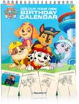 Paw Patrol  - Kalender -  Verjaardagskalender - Kleur je Eigen Paw Patrol