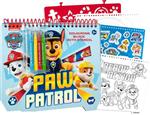 Paw Patrol Kleurblok met Stiften + Stickers + Sjabloon