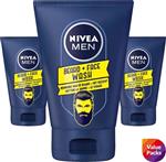 Nivea Men beard en Face Wash 3 X 100 ML - Voordeelverpakking