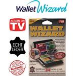 Wallet Wizard 24 Kaarten En Cashhouder Met RFID Beveiliging Echt Leder - Zwart