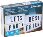 Grundig LED-Lichtbox met 60 Letters - 21x15x4 cm