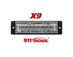 911Signal X9 Led Flitser Hoog Intensiteit Leds ECER65 K2 EMC IP67 12/24V 5 Jaar Garantie Aanbieding 