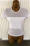 Trendy Wit Doorzichtig Aanpassend Shirt S/Med