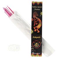 Native spirits wierook Kokopelli  - Roos  -12 sticks