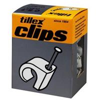 Tillex 1157 Kabel clips 5-7mm wit 100st 1.2 x 20mm