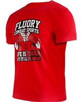 Fluory Life is Tough Muay Thai T-Shirt Rood