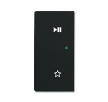 Free@Home afdekking, play-pause-fav mat zwart Links Free@Home afdekking, play-pause-favoriet mat zwa