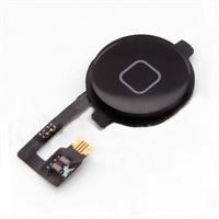 Voor Apple iPhone 4S - AAA+ Home Button Assembly met Flex Cable Zwart