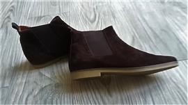 Donkerbruine Chelsea Boots in Daim/Suede - Maat 37