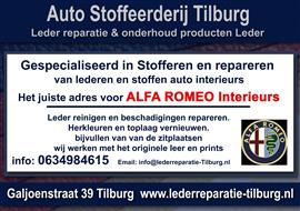 Alfa Romeo  leder reparatie en stoffeerderij