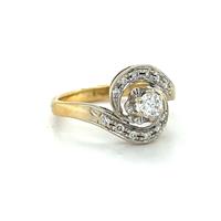 Verlovingsring - Geel goud Diamant - Diamant