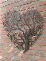 Decoratief ornament - Hartvormige levensboom muurdecoratie 62 cm - Europa