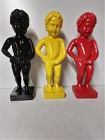 Beeld, set of gnomes in the Belgian tricolor - 30 cm - polyresin