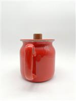 Decoratief ornament - vintage enamel teapot - België