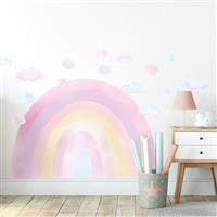 Muursticker  Rainbow - Pink Pink