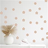 Muurstickers - Daisies III - beige Daisies III