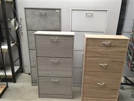 (224) NIEUWE schoenkasten 3 of 4 laden