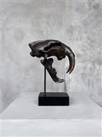 sculptuur, NO RESERVE PRICE - Smilodon - 20 cm - Brons