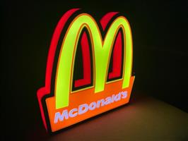 Mc Donalds - Lichtbord - Plastic
